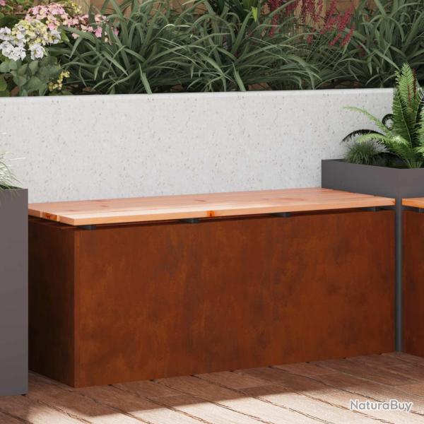 Banc de jardin Rouill� 100 x 40 x 43 cm
