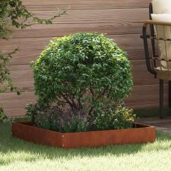 Bordure de Pelouse 6 pcs Rouill&eacute; 60 x 60 x 13 cm