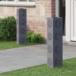 Lumi&egrave;re de chemin LED solaire 2 pcs Anthracite