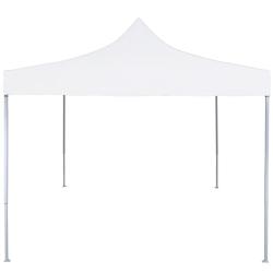 Tente r&eacute;ception pliable professionnelle 2x2 m Acier Blanc