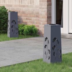 Lumi&egrave;re de chemin LED solaire 2 pcs Anthracite