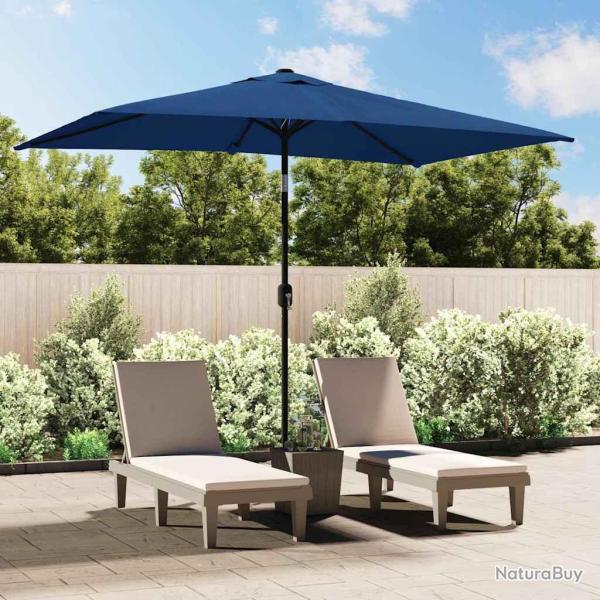 Parasol d'ext�rieur avec poteau en m�tal 300x200 cm Azur�