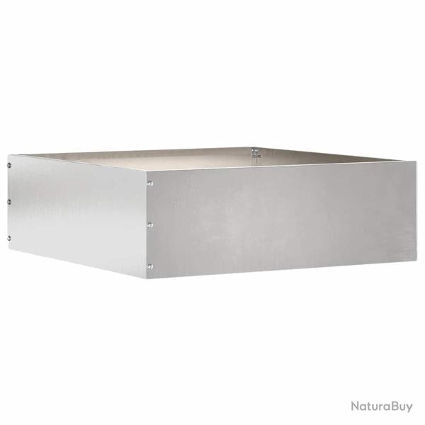 Bordure de Pelouse Argent 40 x 40 x 13 cm Acier inoxydable