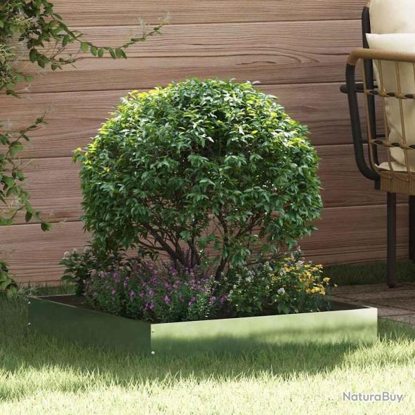 Bordure de Pelouse 6 pcs Argent 60 x 60 x 13 cm Acier galvanis�