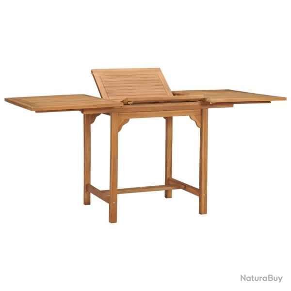 Table extensible de jardin (110-160)x80x75 cm Teck solide