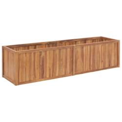 Lit sur&eacute;lev&eacute; de jardin 200x50x50 cm Bois de teck solide