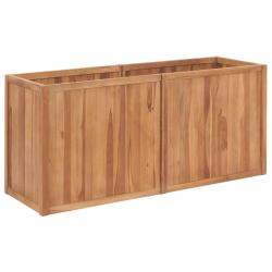 Lit sur&eacute;lev&eacute; de jardin 150x50x70 cm Bois de teck solide