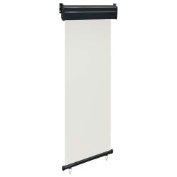 Auvent lat&eacute;ral de balcon 65x250 cm Cr&egrave;me