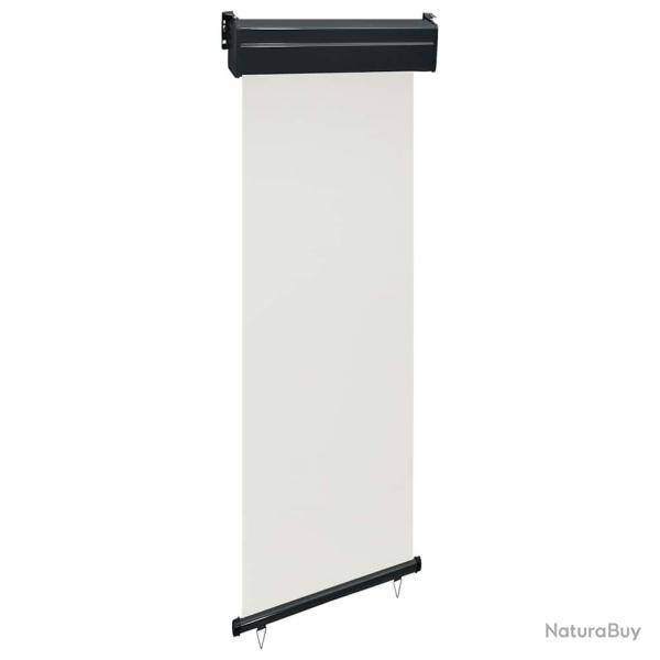 Auvent lat�ral de balcon 65x250 cm Cr�me