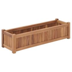 Lit sur&eacute;lev&eacute; 100x30x25 cm Bois de teck solide