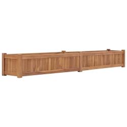 Lit sur&eacute;lev&eacute; 200x30x25 cm Bois de teck solide