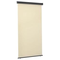 Auvent lat&eacute;ral de balcon 125x250 cm Cr&egrave;me
