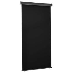 Auvent lat&eacute;ral de balcon 125x250 cm noir