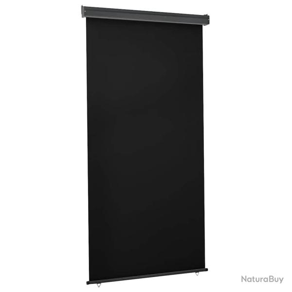 Auvent lat�ral de balcon 125x250 cm noir