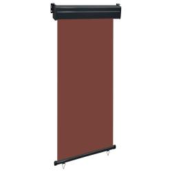 Auvent lat&eacute;ral de balcon 105x250 cm Marron