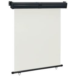 Auvent lat&eacute;ral de balcon 145x250 cm Cr&egrave;me