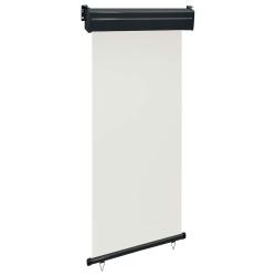 Auvent lat&eacute;ral de balcon 105x250 cm Cr&egrave;me