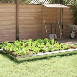 Cl&ocirc;ture &agrave; escargots 16 pcs Argent 100 x 3,5 x 25 cm