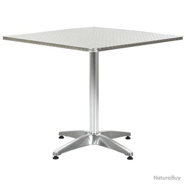 Table de jardin Argent� 80x80x70 cm Aluminium