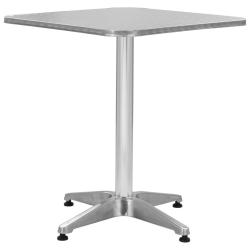 Table de jardin Argent&eacute; 60x60x70 cm Aluminium