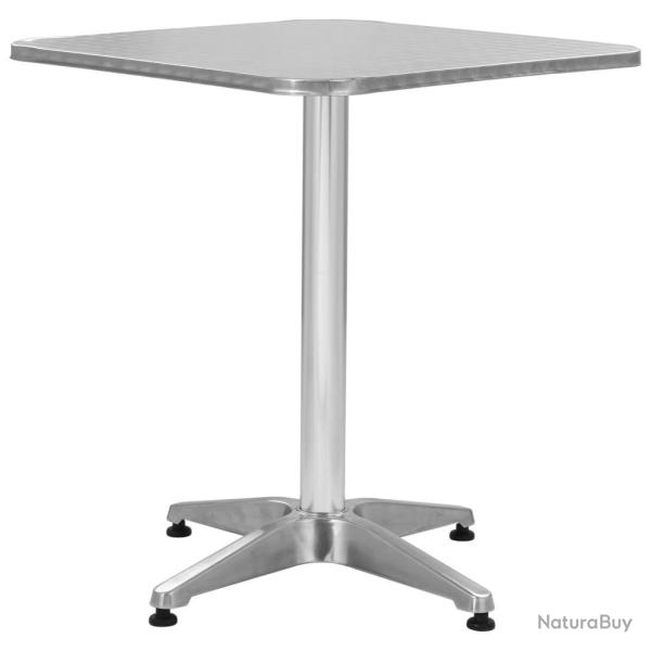 Table de jardin Argent� 60x60x70 cm Aluminium