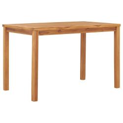 Table &agrave; d&icirc;ner de jardin 120x70x77 cm Bois de teck solide