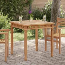Table &agrave; d&icirc;ner de jardin 80x80x80 cm Bois de teck solide