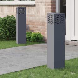 Lumi&egrave;re de chemin LED solaire 2 pcs Anthracite