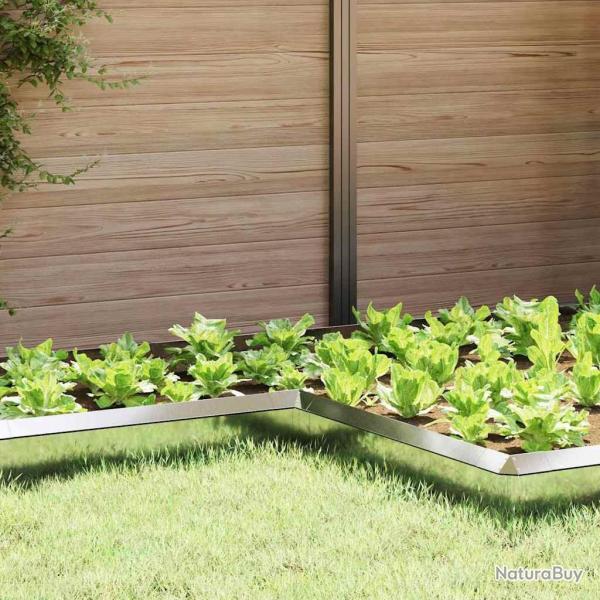 Cl�ture � escargots 4 pcs Argent 10 x 10 x 25 cm