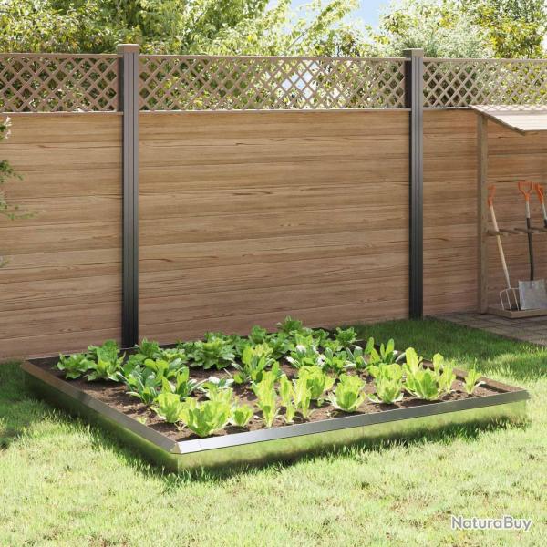 Cl�tures anti-limaces 12 pcs Argent Acier galvanis�