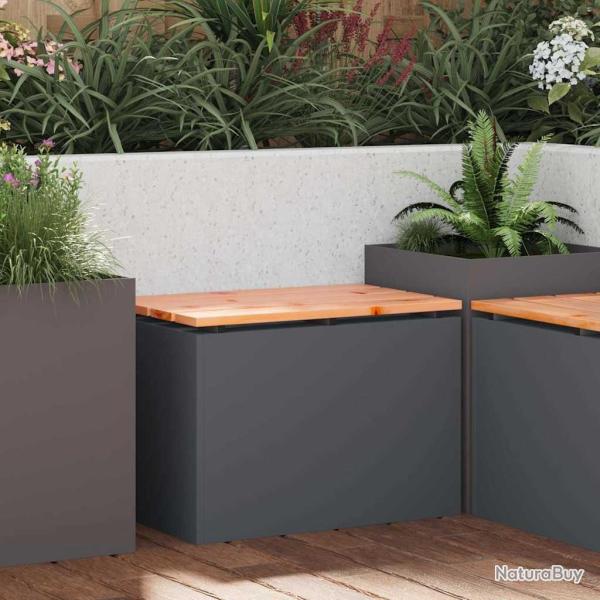 Banc de jardin Anthracite 60 x 40 x 43 cm Acier