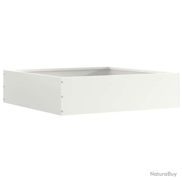 Bordure de Pelouse Blanc 50 x 50 x 13 cm Acier