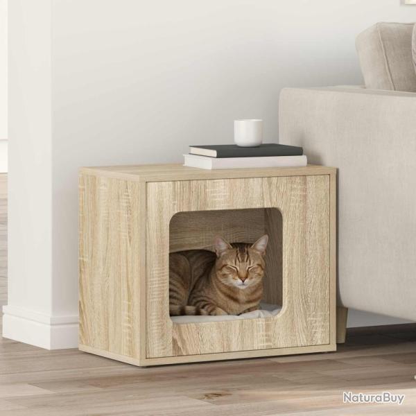 Maison pour chat Sonoma 51 x 30 x 42,5 cm Bois d'ing�nierie