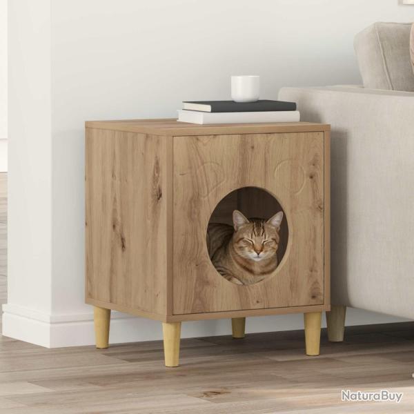 Maison pour chat Ch�ne artisan 42,5 x 40 x 53 cm