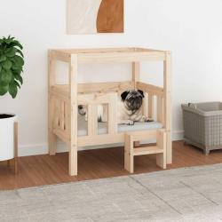 Lit pour chien 65,5x50,5x70 cm Bois de pin solide