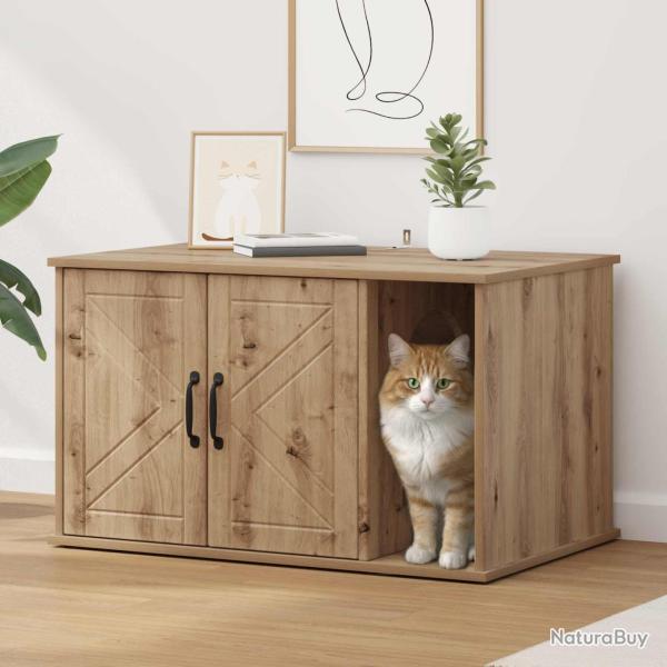 Maison pour chat Ch�ne artisan 85 x 55 x 50 cm