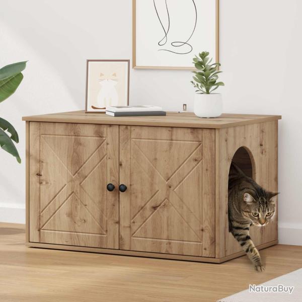 Maison pour chat Ch�ne artisan 85 x 55 x 50 cm