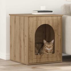 Maison pour chat Ch&ecirc;ne artisan 53 x 52 x 62 cm