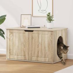 Maison pour chat Sonoma 85 x 55 x 50,5 cm Bois d'ing&eacute;nierie