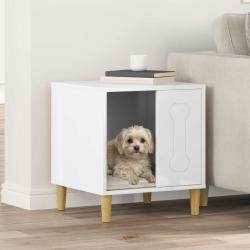 Maison pour Chiens Blanc Brillant 44 x 42 x 49 cm