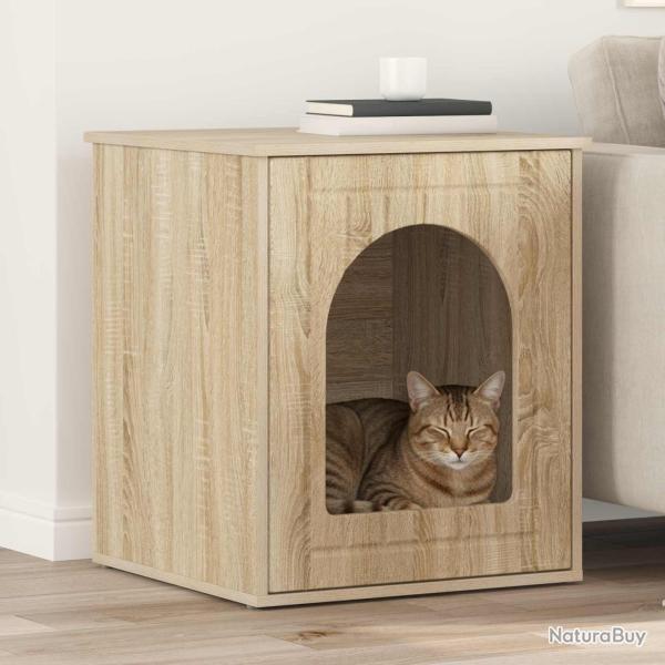 Maison pour chat Sonoma 53 x 52 x 62 cm Bois d'ing�nierie