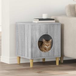 Maison pour chat Gris Sonoma 42,5 x 40 x 53 cm