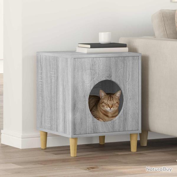 Maison pour chat Gris Sonoma 42,5 x 40 x 53 cm