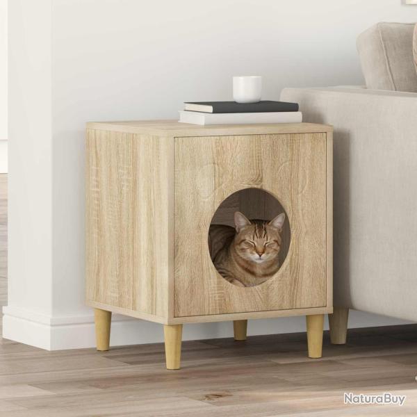 Maison pour chat Sonoma 42,5 x 40 x 53 cm Bois d'ing�nierie