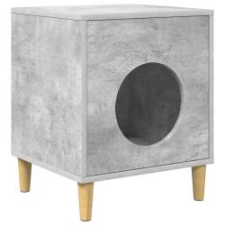 Maison pour chat B&eacute;ton 42,5 x 40 x 53 cm Bois d'ing&eacute;nierie