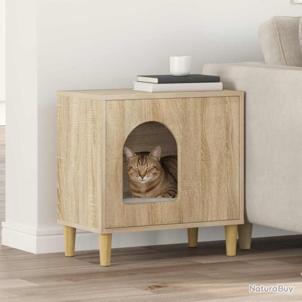 Maison pour chat Sonoma 51 x 30 x 52 cm Bois d'ing�nierie