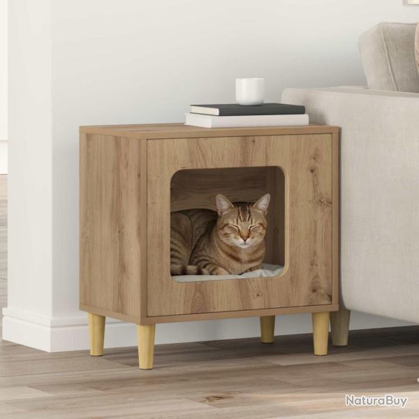 Maison pour chat Ch�ne artisan 51 x 30 x 52 cm