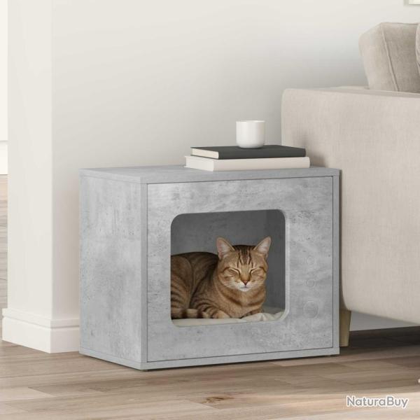 Maison pour chat B�ton 51 x 30 x 42,5 cm Bois d'ing�nierie