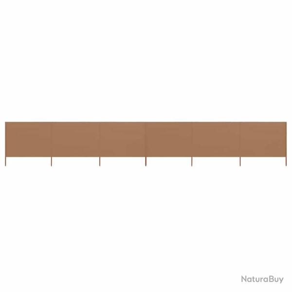 Paravent 6 panneaux Tissu 800 x 120 cm Taupe