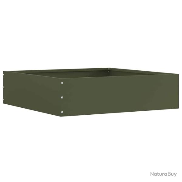 Bordure de Pelouse Vert olive 50 x 50 x 13 cm Acier